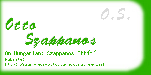 otto szappanos business card